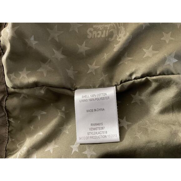 Circus by Sam Edelman Olive Green Jacket XL Cotton Orange Accents - Picture 6 of 12